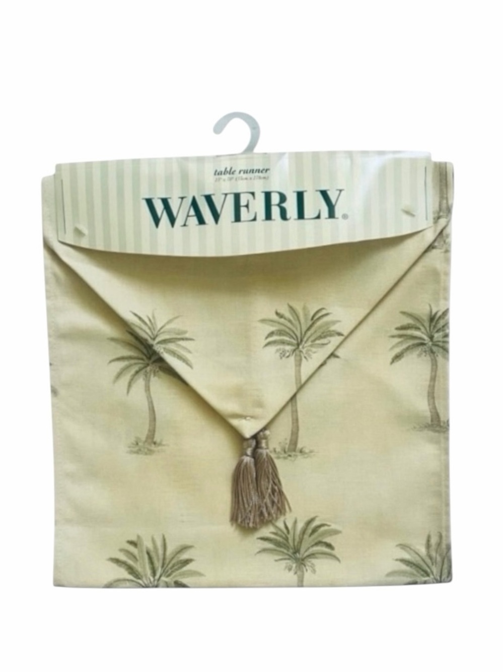 Waverly Palm Tree Tahiti 13”X72” Cotton Rectangular Table Runner